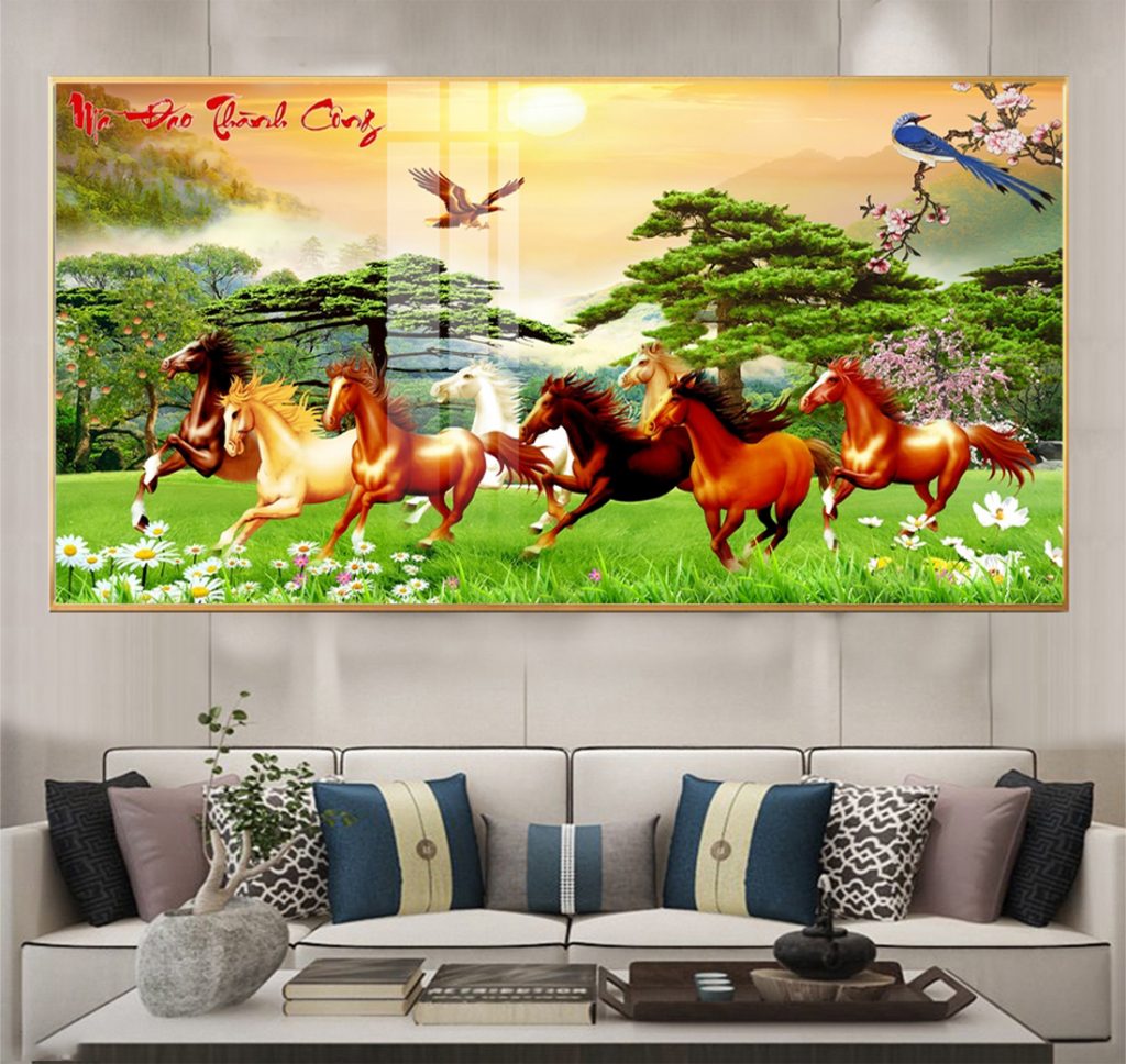 tranh tráng gương mã đáo thành công Nghệ An