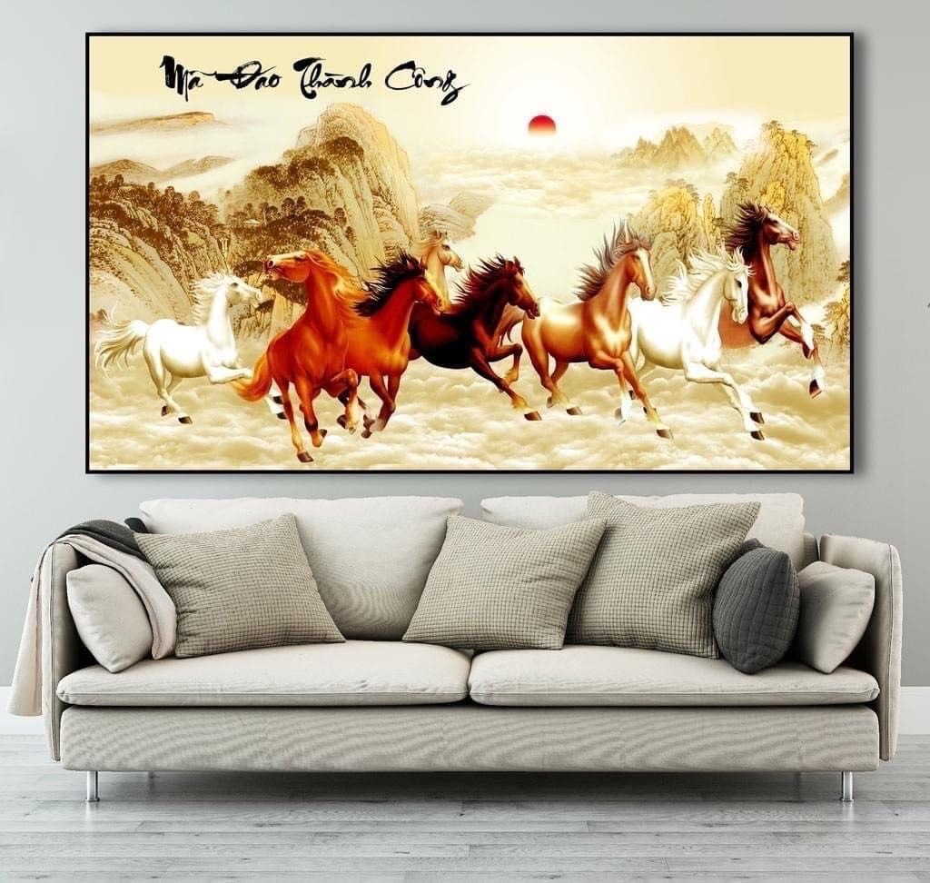 Tranh tráng gương mã đáo thành công