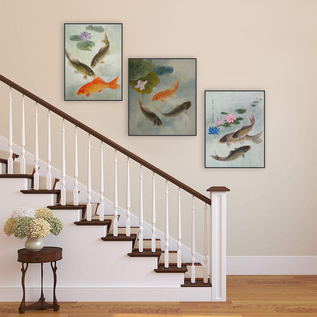 tranh tráng gương treo cầu thang
