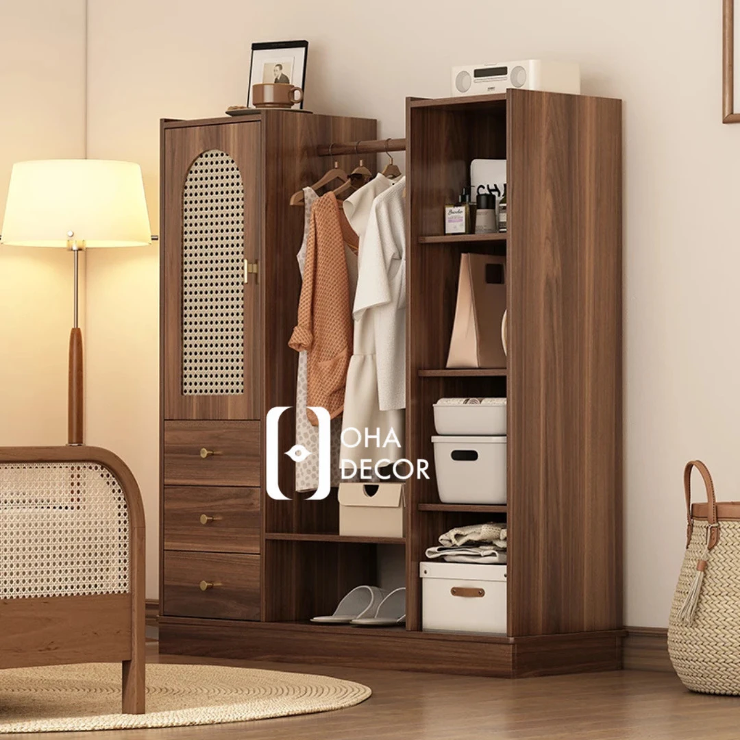 Tủ treo quần áo đa năng gỗ tự nhiên HCM