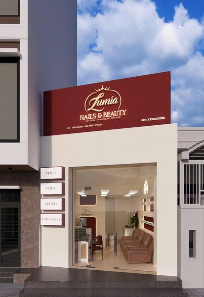 10 mẫu Thiết kế thi công Nails & Beauty tại Hà Nội đẹp 1 thiết kế thi công Nails và Beauty tại Hà Nội sang trọng