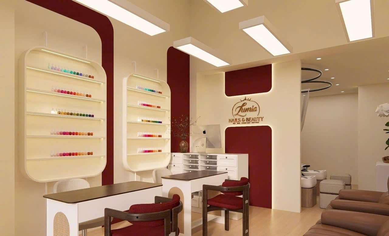 10 mẫu Thiết kế thi công Nails & Beauty tại Hà Nội đẹp 3 phong cách hiện đại cho thiết kế thi công Nails và Beauty tại Hà Nội