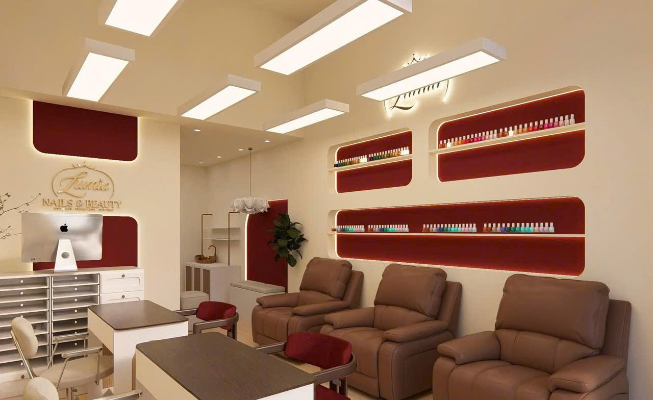 10 mẫu Thiết kế thi công Nails & Beauty tại Hà Nội đẹp 4 thiết kế thi công Nails và Beauty tại Hà Nội phong cách luxury