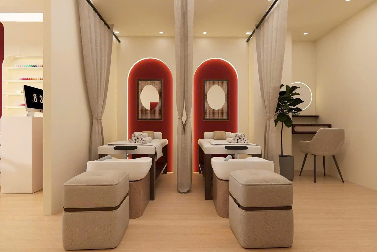 vật liệu thi công tiệm Nails & Beauty chuyên nghiệp tại Hà Nội