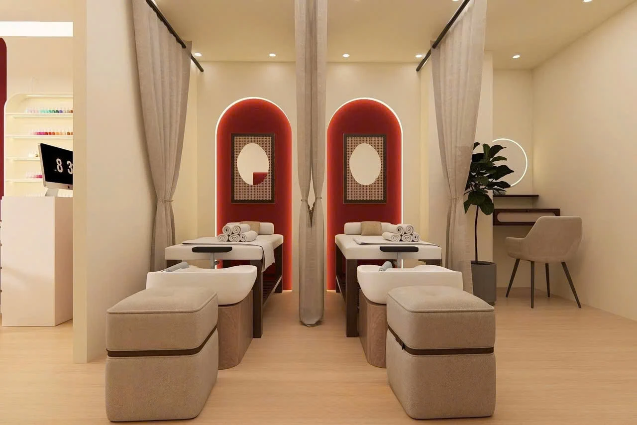 vật liệu thi công tiệm Nails & Beauty chuyên nghiệp tại Hà Nội