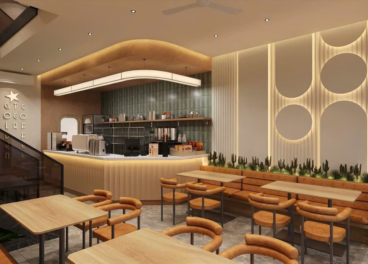 10 mẫu Thiết kế thi công Coffee chuyên nghiệp tại Hà Nội đẹp nhất 2026 - Oha Decor 3 phong cách Industrial trong thiết kế thi công coffee chuyên nghiệp tại Hà Nội