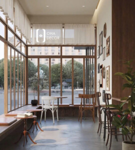 thiết kế thi công quán cafe chung cư