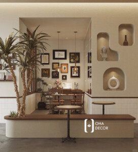 thiết kế thi công quán cafe chung cư