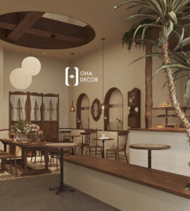 thiết kế thi công quán cafe chung cư