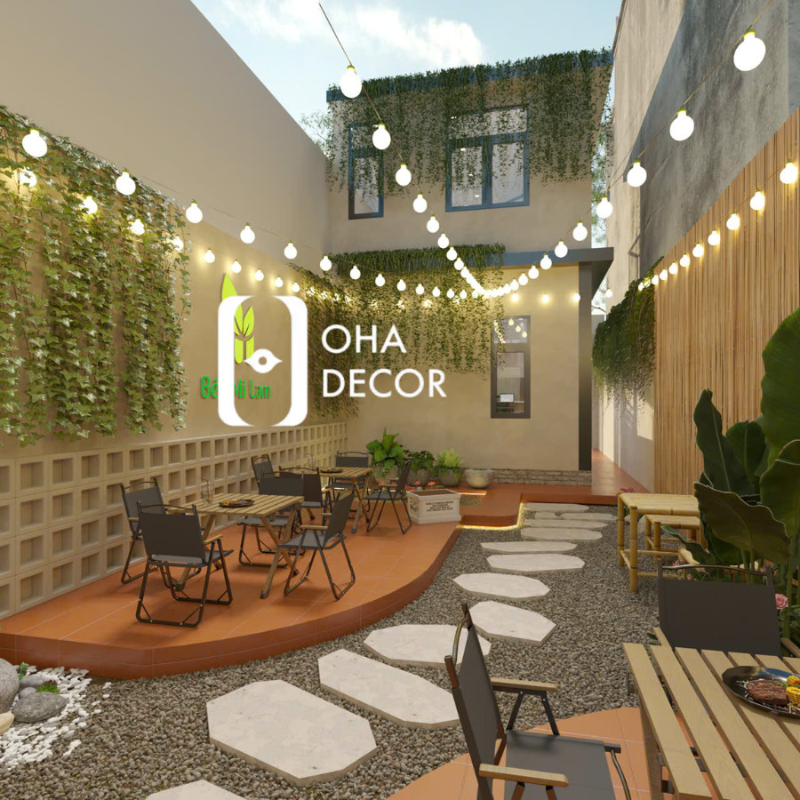 Dự án thi công thiết kế quán coffee vườn Huế – Không gian chill hút khách 2026 2 thi công thiết kế quán coffee vườn Huế
