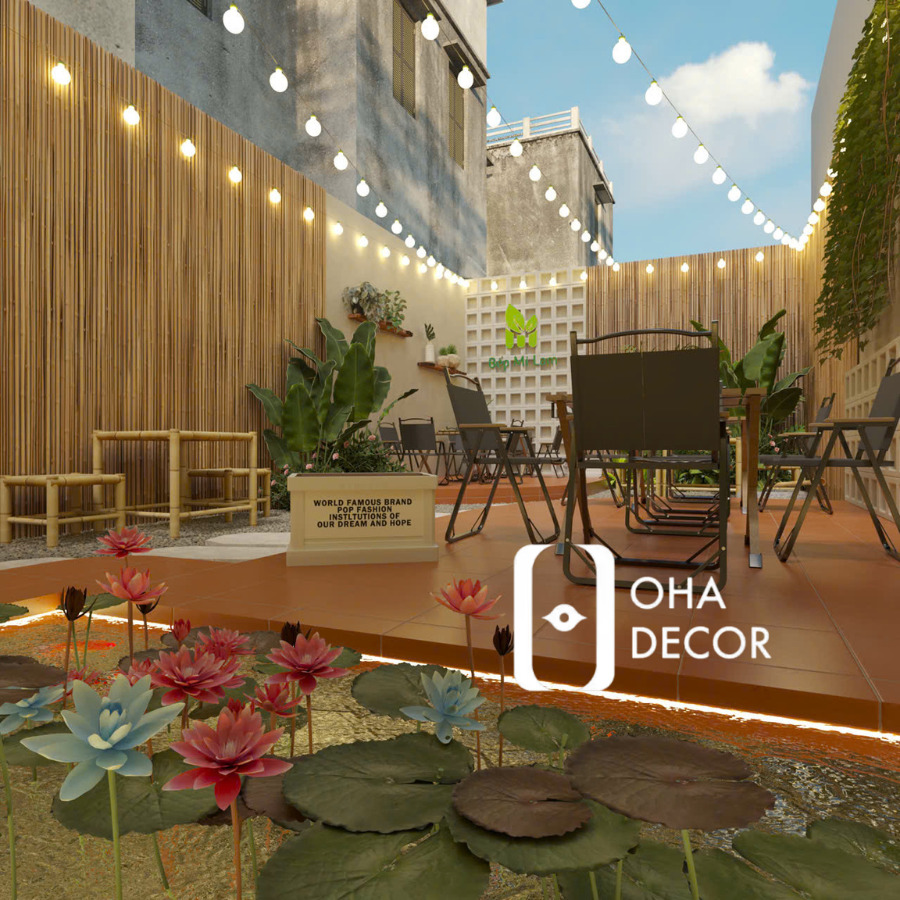 Dự án thi công thiết kế quán coffee vườn Huế – Không gian chill hút khách 2026 3 thi công thiết kế quán coffee vườn Huế