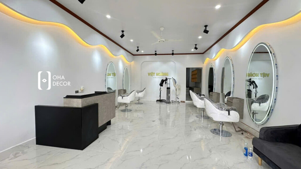 Thi công thiết kế Việt Hoàng Hair Salon Huế
