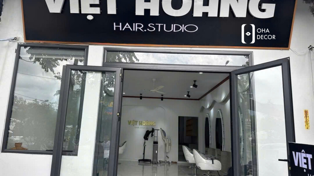 Thi công thiết kế Việt Hoàng Hair Salon Huế