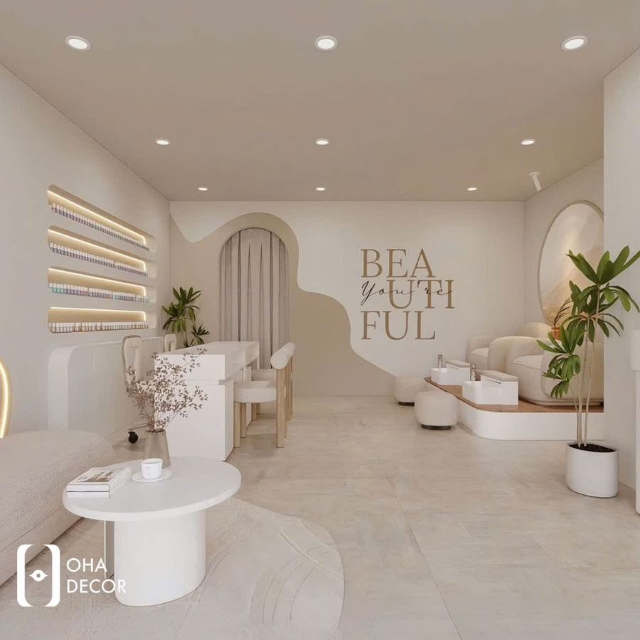 Dự án Thiết kế thi công Đậu nail tại Huế – Không gian làm đẹp hiện đại và tinh tế 2026 5 thiết kế thi công đậu nail tại huế