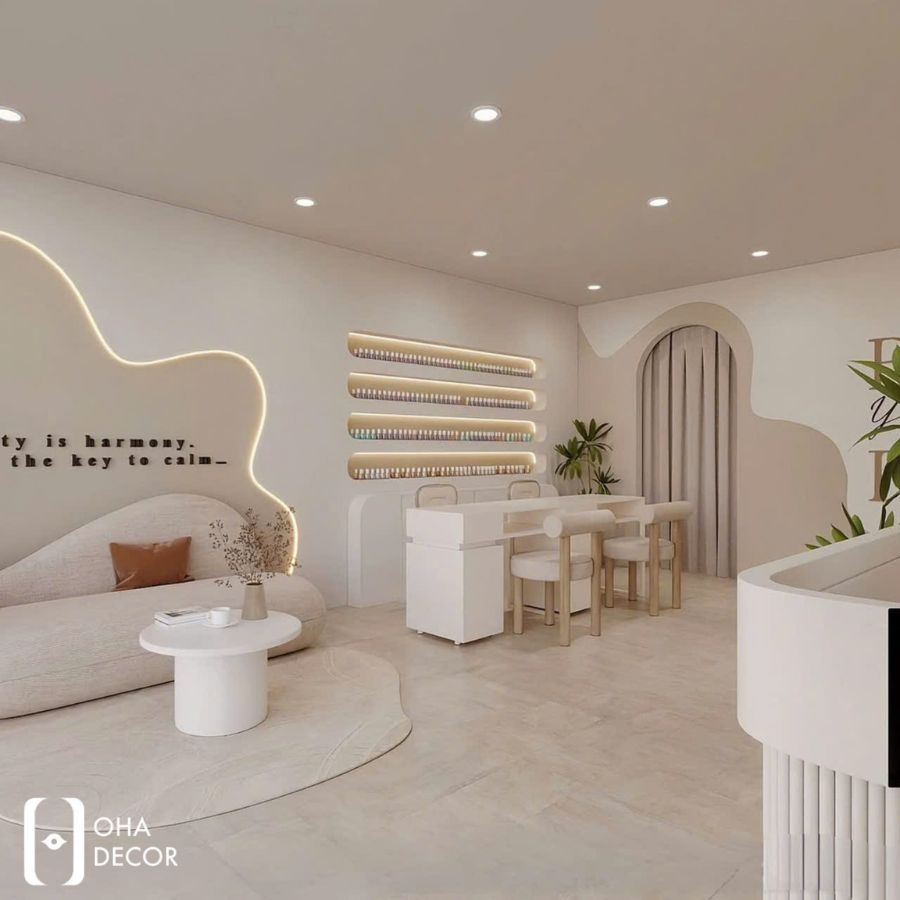Dự án Thiết kế thi công Đậu nail tại Huế – Không gian làm đẹp hiện đại và tinh tế 2026 4 thiết kế thi công đậu nail tại huế