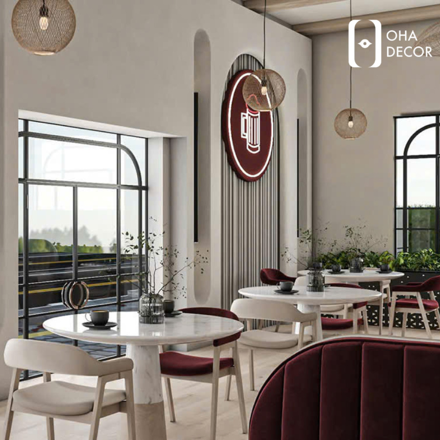 Dự Án Thiết Kế Thi Công Quán Coffee Hiện Đại Huế Đẹp Ấn Tượng 2026 2 Thiết kế thi công quán Coffee hiện đại