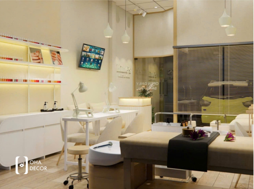 Thiết kế thi công tiệm Nails hiện đại Đà Nẵng thu hút khách hàng 4 thiết kế thi công tiệm nail hiện đại Đà Nẵng chuyên nghiệp