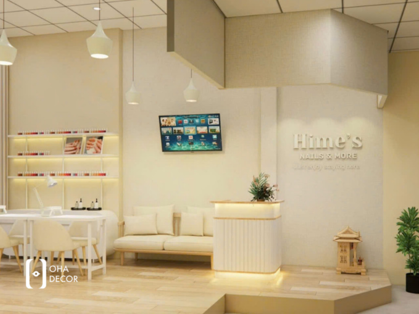 Thiết kế thi công tiệm Nails hiện đại Đà Nẵng thu hút khách hàng 5 thiết kế thi công tiệm nail hiện đại Đà Nẵng chuyên nghiệp