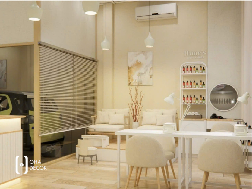 Thiết kế thi công tiệm Nails hiện đại Đà Nẵng thu hút khách hàng 2 thiết kế thi công tiệm nail hiện đại Đà Nẵng chuyên nghiệp