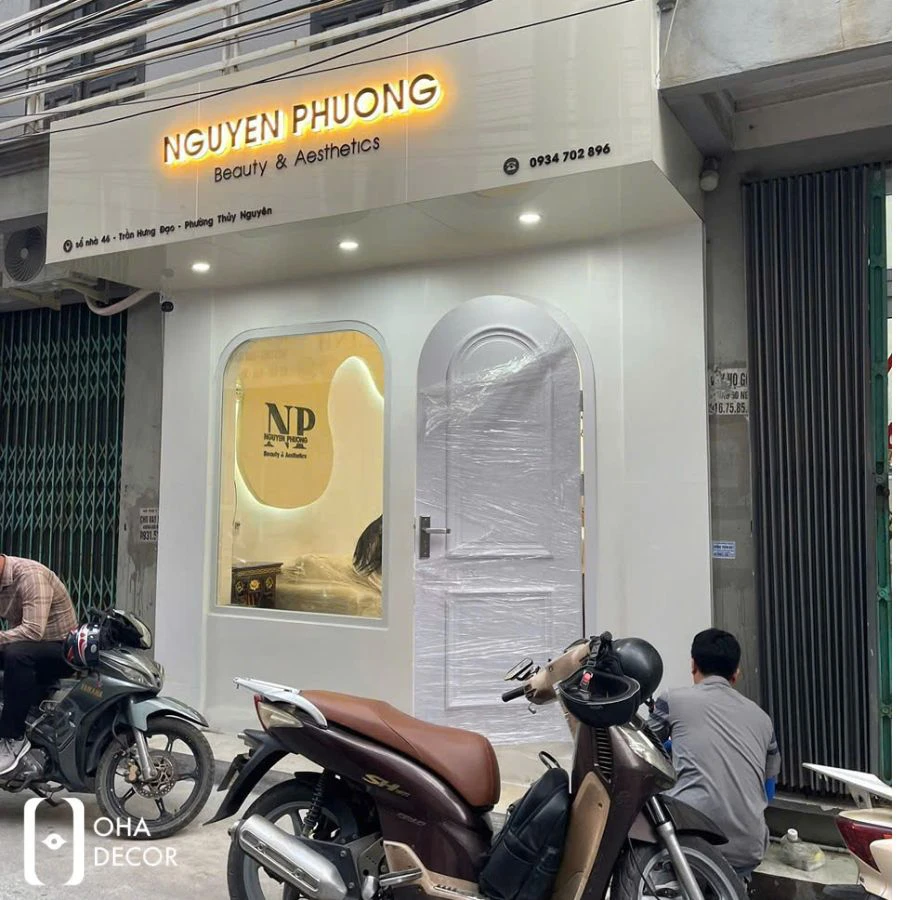 dự án thi công thiết kế nguyen phuong beauty hcm