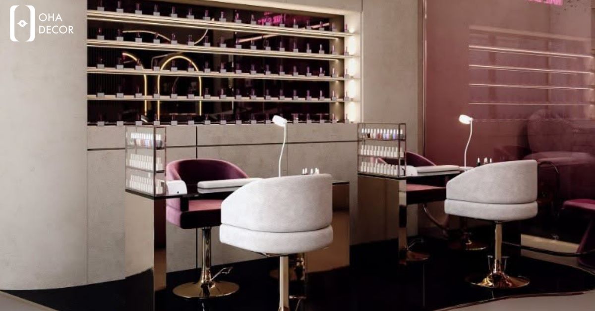 Dự Án Thiết Kế Thi Công Gloss Nail Quảng Bình | Không Gian Nail Hiện Đại Nhẹ Nhàng 3 dự án thiết kế thi công gloss nail quảng bình
