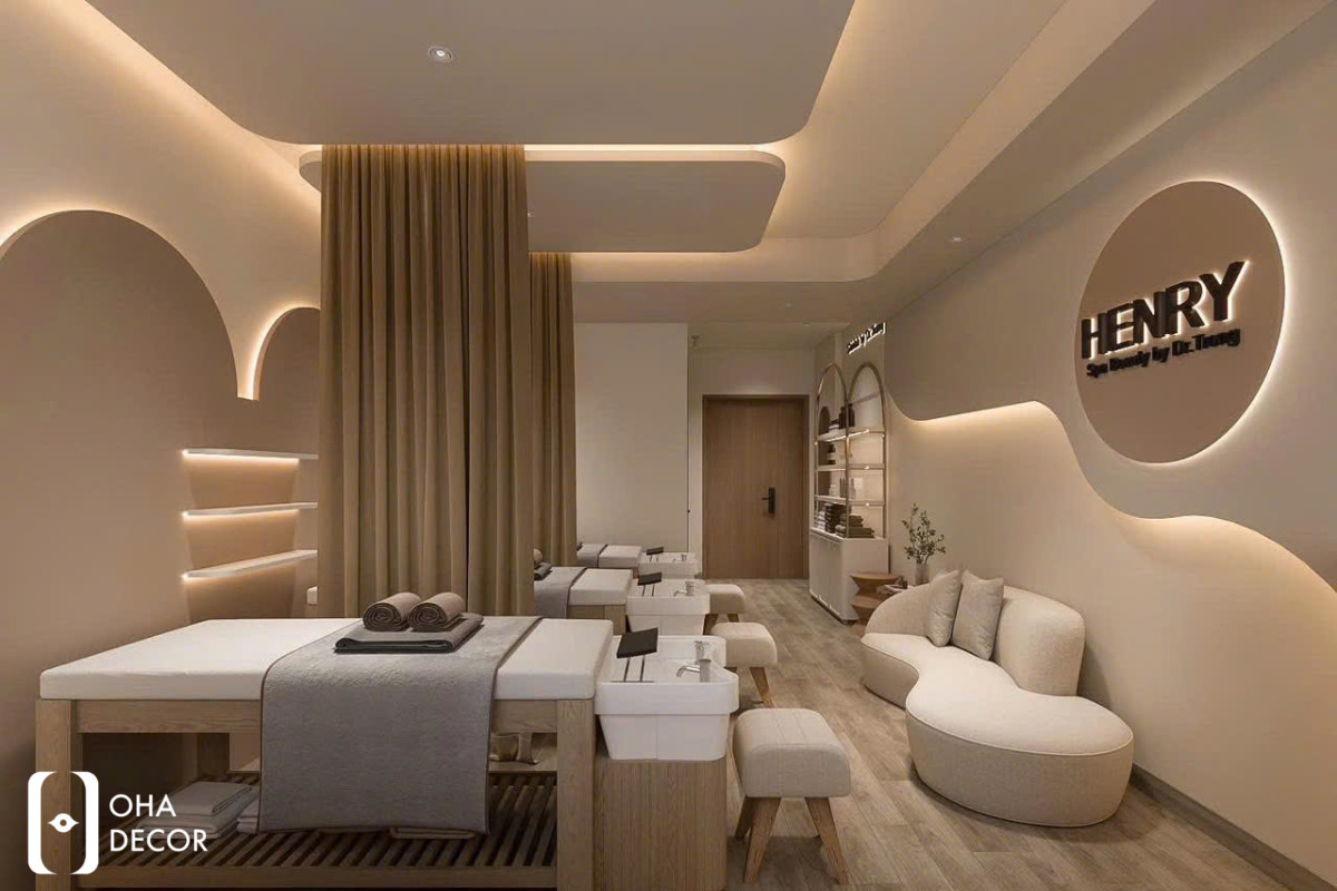 dự án thiết kế thi công henry spa đà nẵng