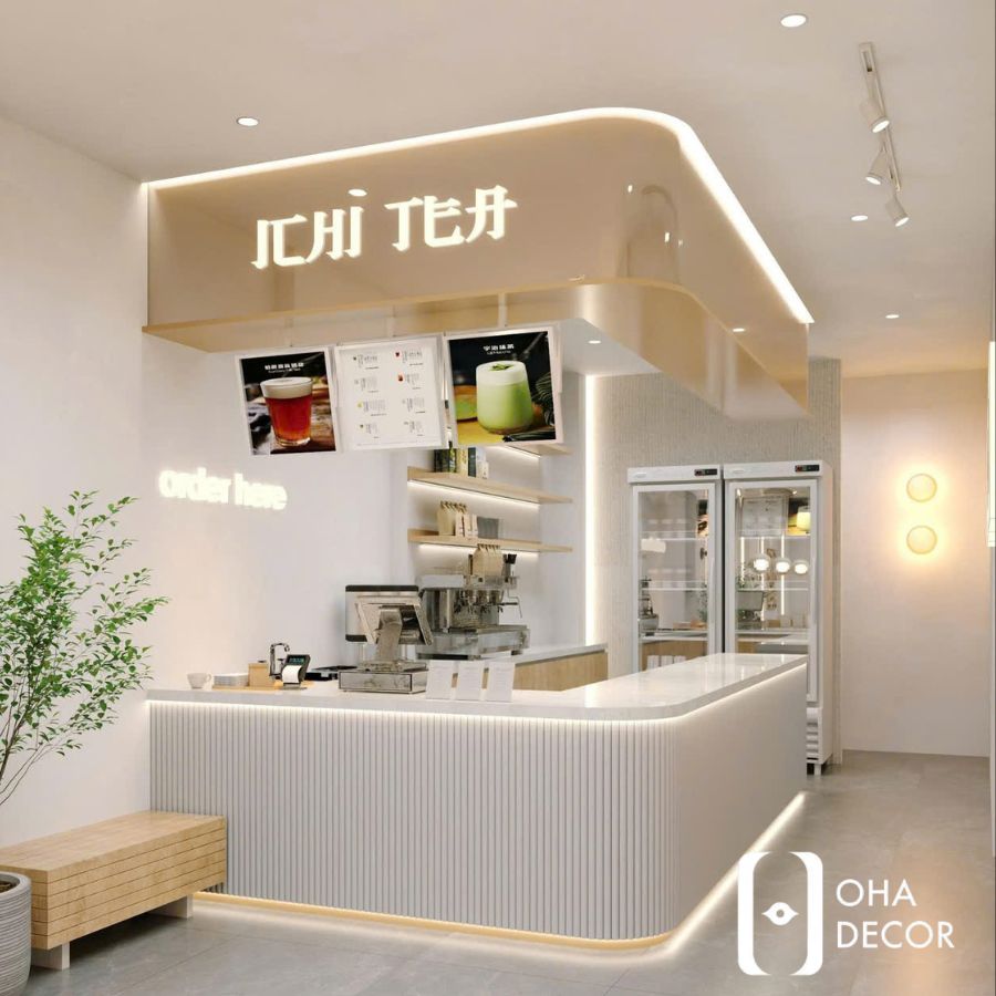 Dự Án Thiết Kế Thi Công Ichi Tea Hà Nội - Không Gian Trà Sữa Hiện Đại Trẻ Trung 2 dự án thiết kế thi công ichi tea hà nội