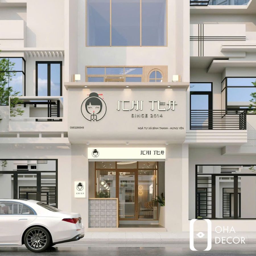 Dự Án Thiết Kế Thi Công Ichi Tea Hà Nội - Không Gian Trà Sữa Hiện Đại Trẻ Trung 1 dự án thiết kế thi công ichi tea hà nội