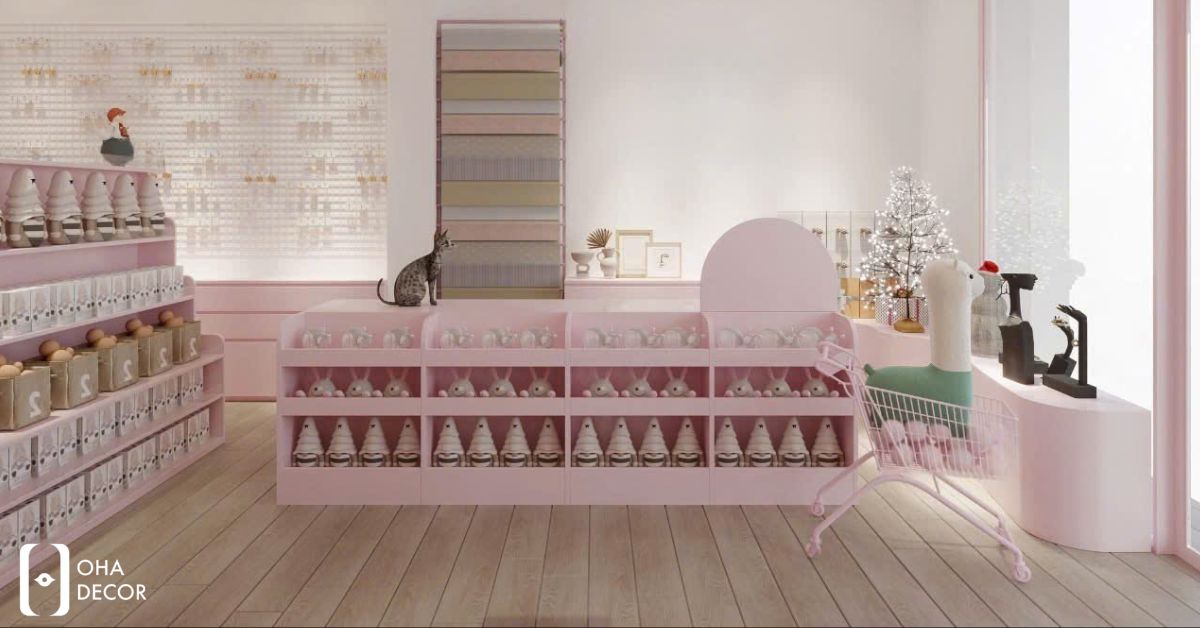 Dự Án Thiết Kế Thi Công Meow Phụ Kiện Quà Tặng HCM | Store Phụ Kiện Trẻ Trung Hiện Đại 5 dự án thiết kế thi công meow phụ kiện quà tặng hcm