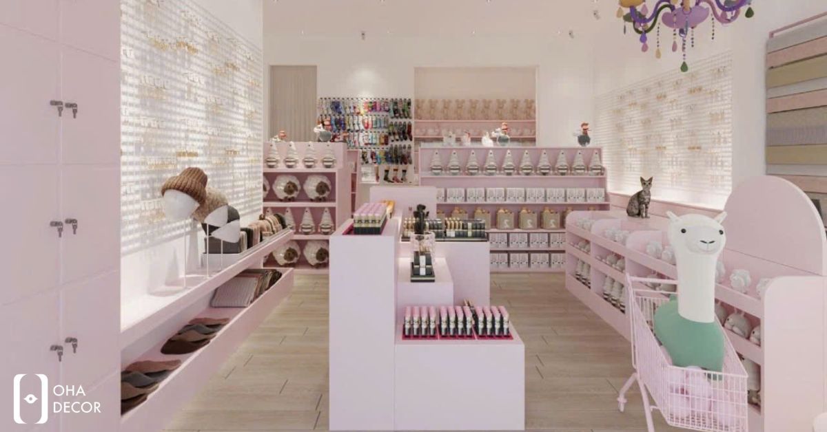 Dự Án Thiết Kế Thi Công Meow Phụ Kiện Quà Tặng HCM | Store Phụ Kiện Trẻ Trung Hiện Đại 3 dự án thiết kế thi công meow phụ kiện quà tặng hcm