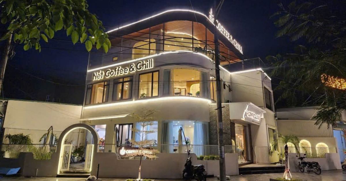 Dự Án Thiết Kế Thi Công Nét Coffee & Chill Huế - Quán Cafe Chill Trẻ Trung Hiện Đại 1 dự án thiết kế thi công net coffee & chill huế