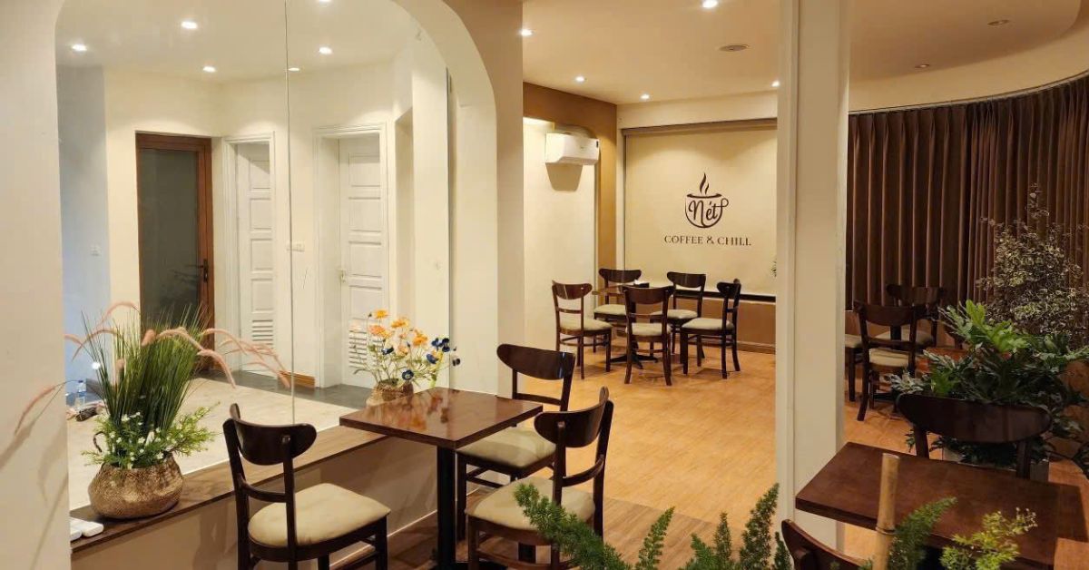 Dự Án Thiết Kế Thi Công Nét Coffee & Chill Huế - Quán Cafe Chill Trẻ Trung Hiện Đại 2 dự án thiết kế thi công net coffee & chill huế