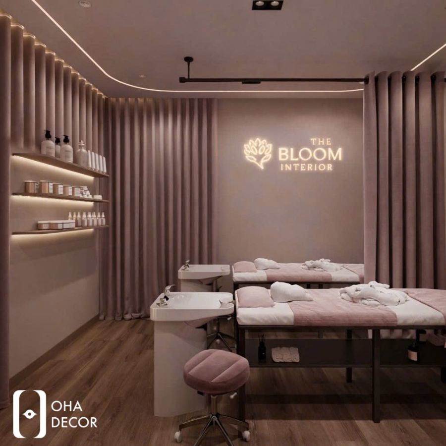 dự án thiết kế thi công spa chuyên nghiệp the bloom interior quảng bình
