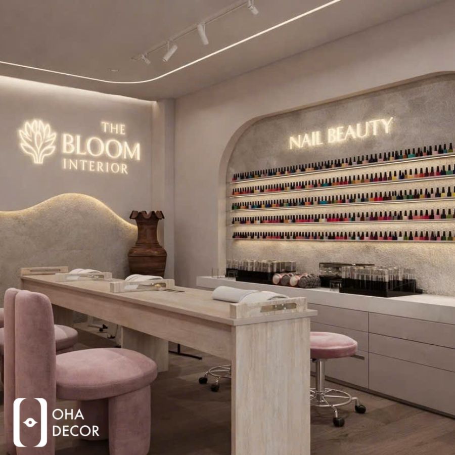 dự án thiết kế thi công spa chuyên nghiệp the bloom interior quảng bình
