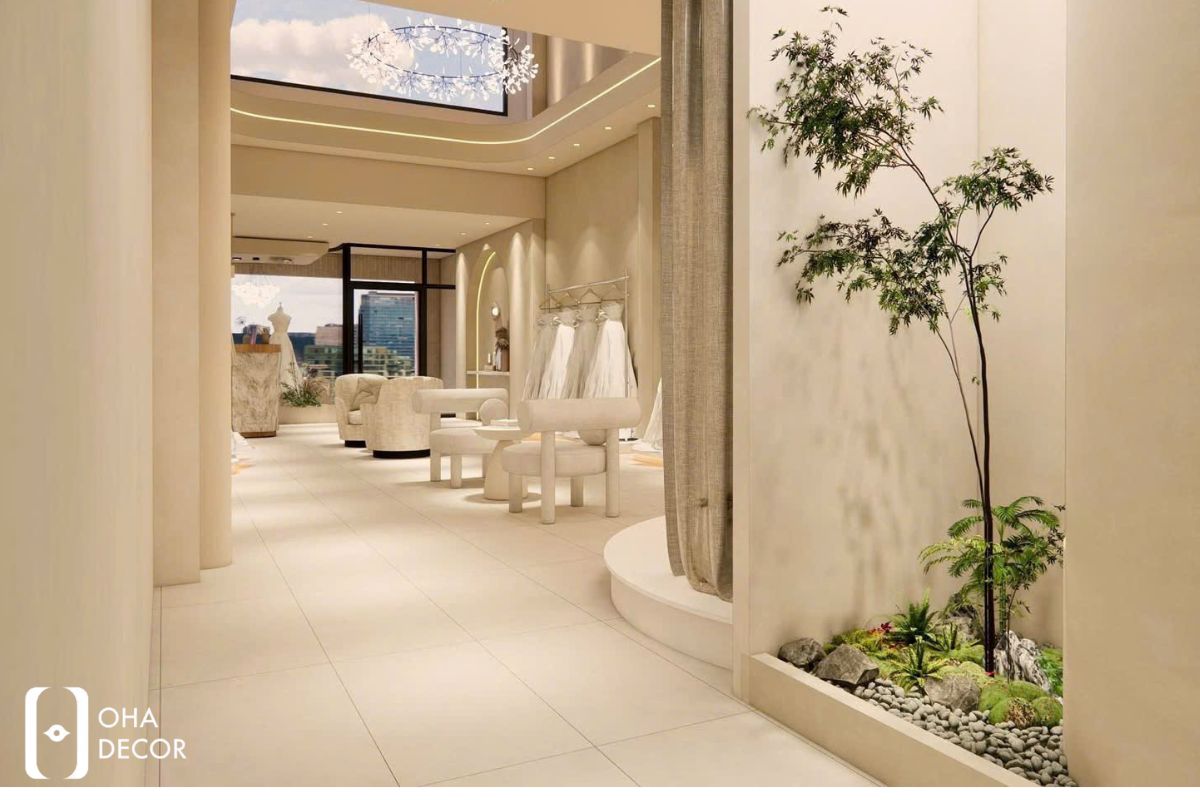 dự án thiết kế thi công studio tiệm váy cưới huế