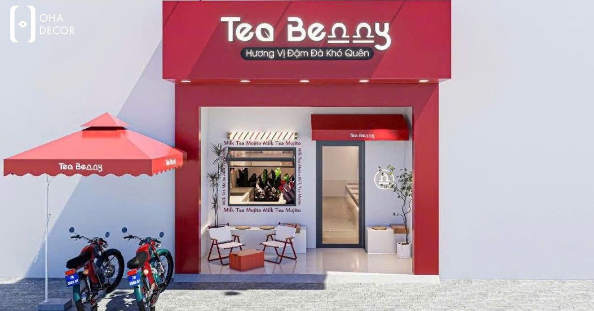 Dự Án Thiết Kế Thi Công Tea Benny Quảng Bình | Không Gian Trà Sữa Hiện Đại Trẻ Trung 1 dự án thiết kế thi công tea benny quảng bình