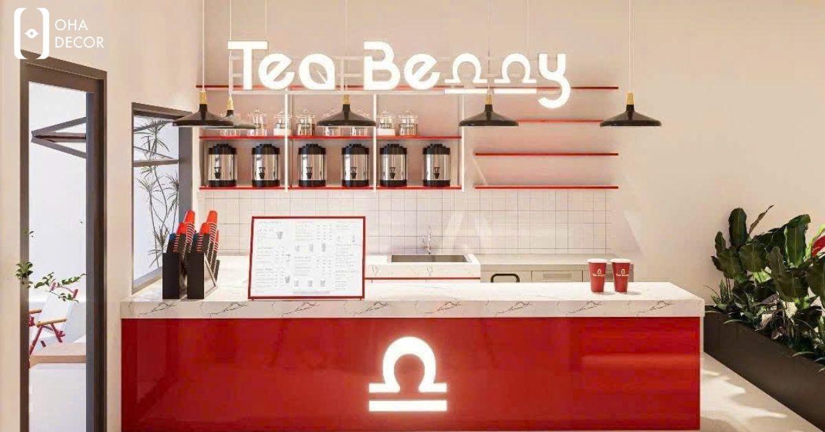Dự Án Thiết Kế Thi Công Tea Benny Quảng Bình | Không Gian Trà Sữa Hiện Đại Trẻ Trung 2 dự án thiết kế thi công tea benny quảng bình