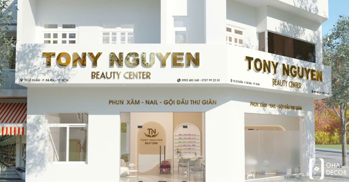 Dự Án Thiết Kế Thi Công TONY NGUYEN SPA HCM | Không Gian Spa Hiện Đại Sang Trọng 1 dự án thiết kế thi công tony nguyen spa hcm