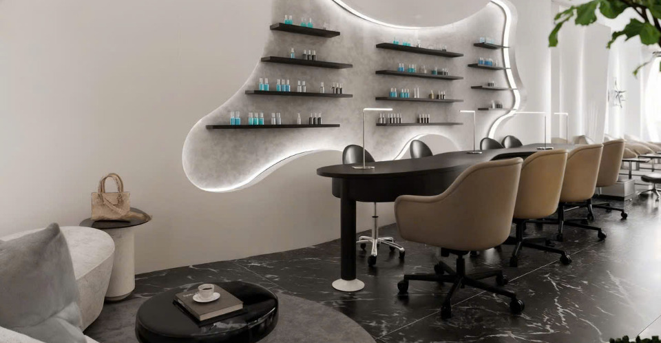 Dự án thi công thiết kế LUXE Nails Spa Hà Nội – Không gian nails sang trọng và hiện đại 2 thi công thiết kế LUXE Nails Spa Hà Nội