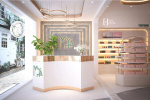 thi công thiết kế store mỹ phẩm Quảng Bình