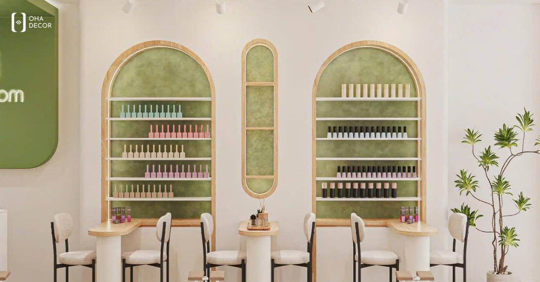 Dự án thi công thiết kế Yuki Nail TP.HCM – Không gian nails hiện đại và tinh tế 3 thi công thiết kế Yuki Nail TP.HCM