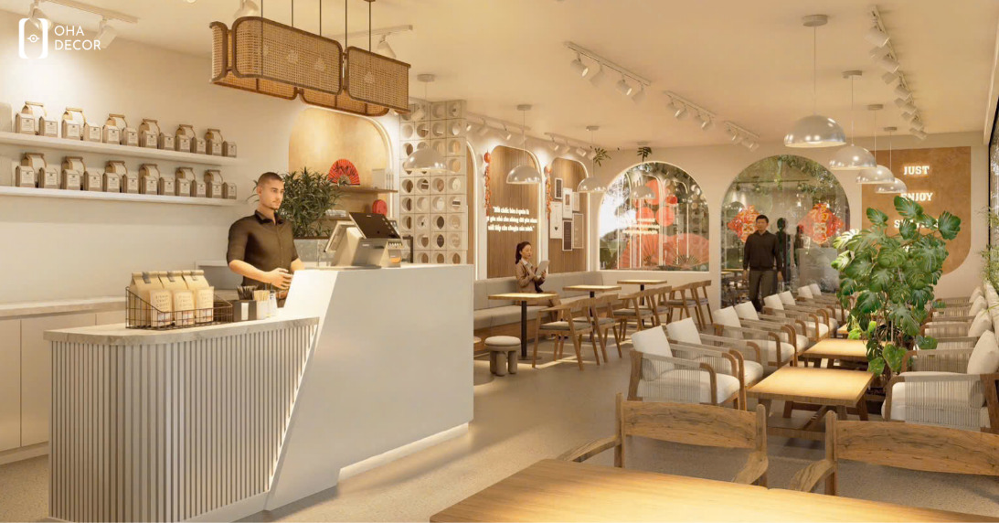 Dự án thiết kế thi công cafe giá rẻ Huế – Không gian đẹp và tối ưu chi phí 3 thiết kế thi công cafe giá rẻ Huế