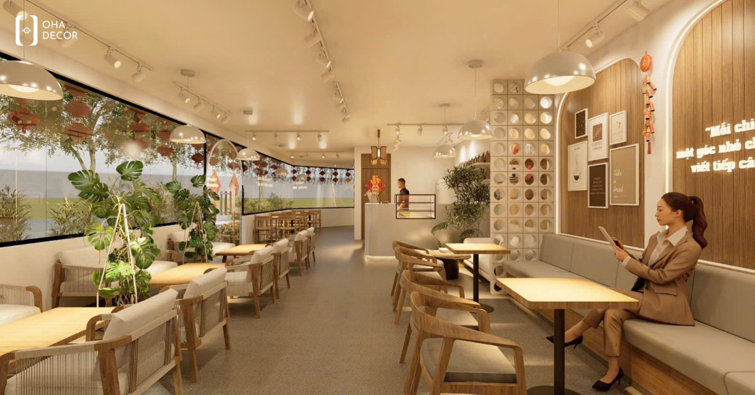 Dự án thiết kế thi công cafe giá rẻ Huế – Không gian đẹp và tối ưu chi phí 6 thiết kế thi công cafe giá rẻ Huế