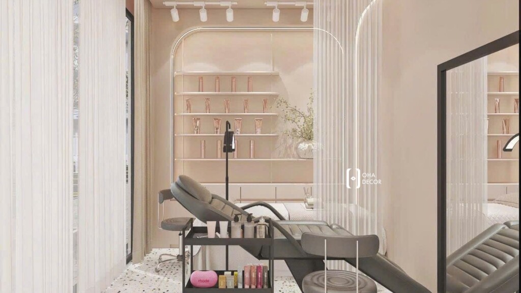 thiết kế thi công Spa Mlow Eyelash Hà Nội