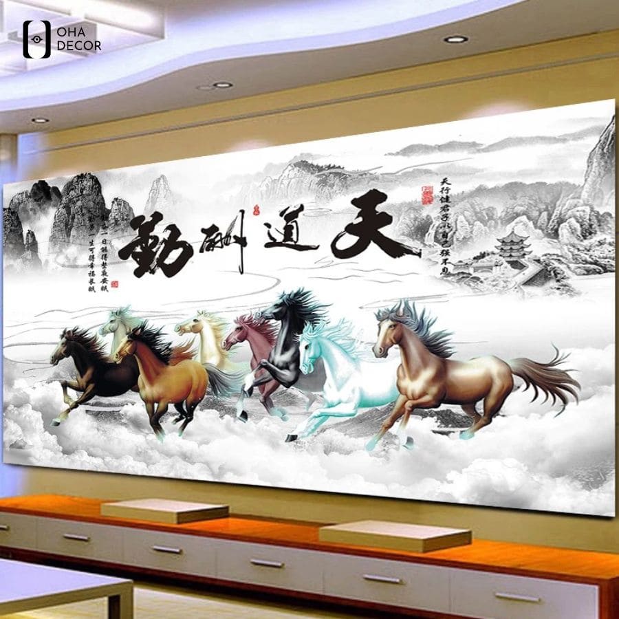 Tranh pha lê mã đáo thành công Tuyên Quang khẳng định vị thế cùng Oha Decor 5 Tranh pha lê mã đáo thành công Tuyên Quang độc bản