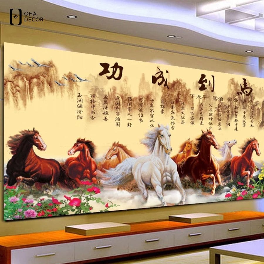 Tranh pha lê mã đáo thành công Tuyên Quang khẳng định vị thế cùng Oha Decor 4 Tranh pha lê mã đáo thành công Tuyên Quang hợp tuổi