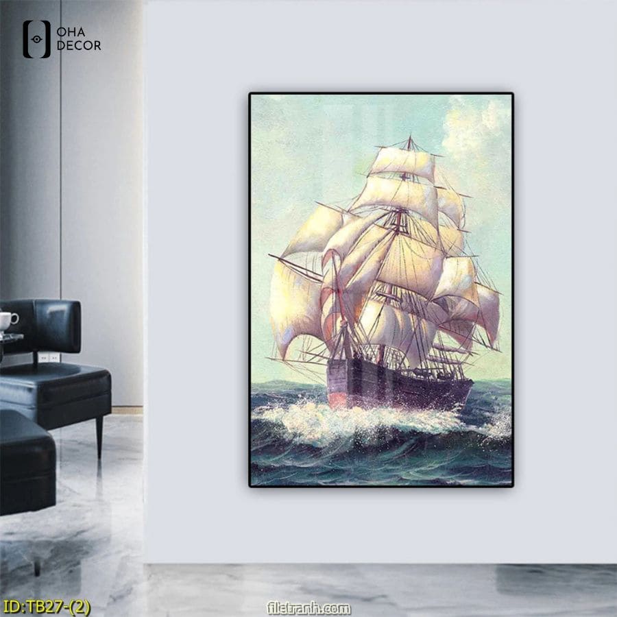Xu hướng decor sang trọng với tranh tráng gương thuận buồm xuôi gió Tuyên Quang 1 Tranh tráng gương thuận buồm xuôi gió Tuyên Quang thuyền buồm phong thủy rẽ sóng chiêu tài