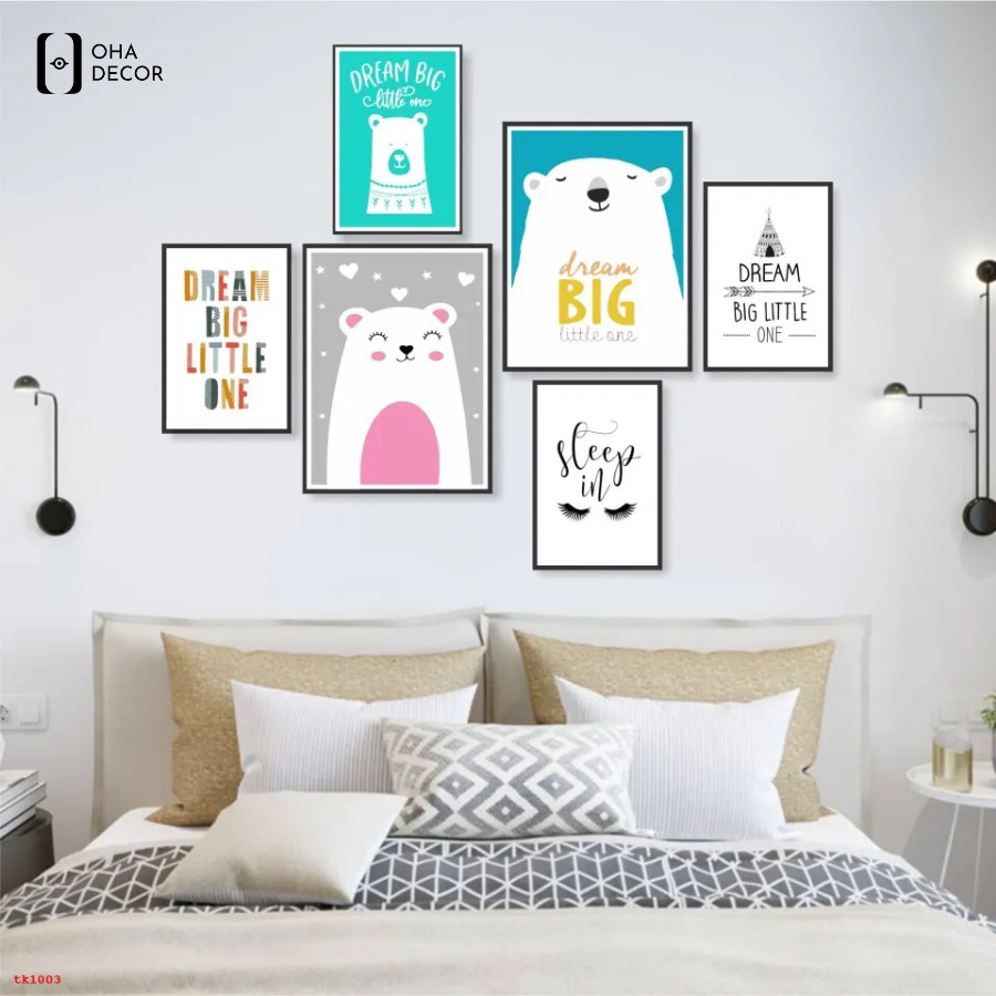 Chọn bộ 6 tranh canvas decor phòng ngủ An Giang phù hợp