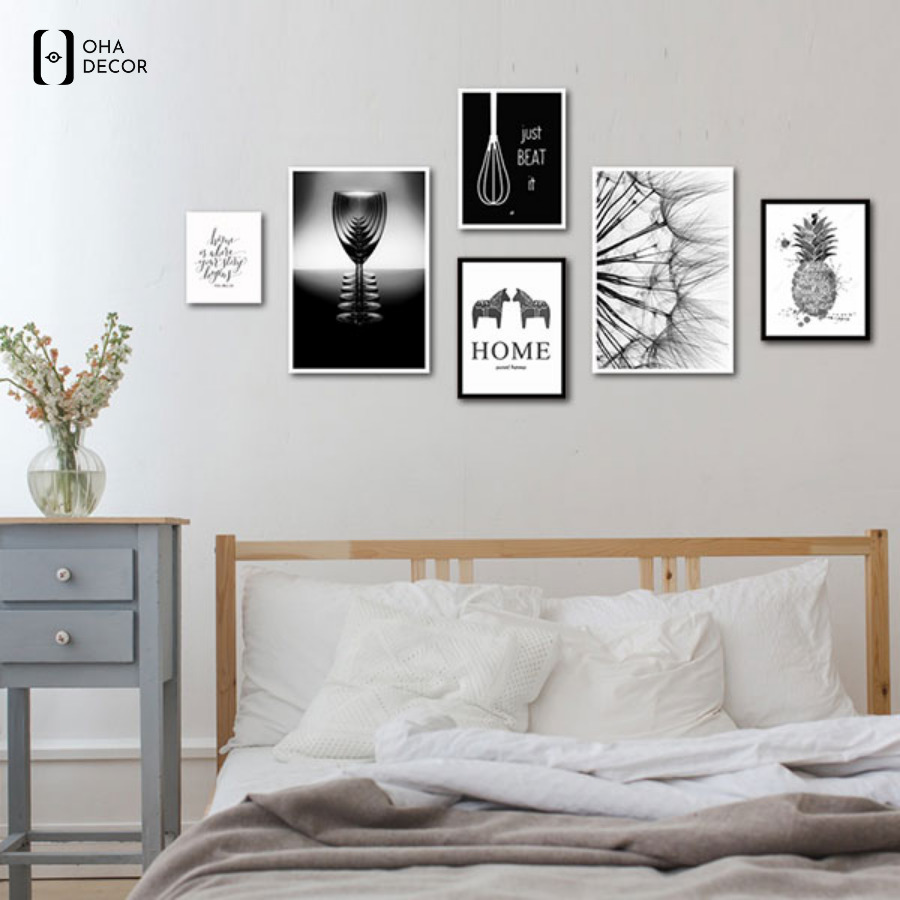 Mua bộ 6 tranh canvas decor phòng ngủ An Giang ở Oha Decor