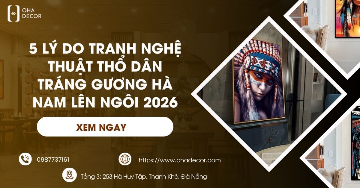 Tranh nghệ thuật thổ dân tráng gương Hà Nam